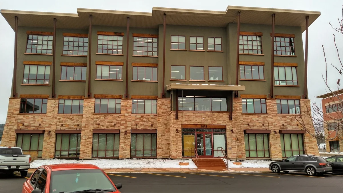Commercial storefront window cleaning