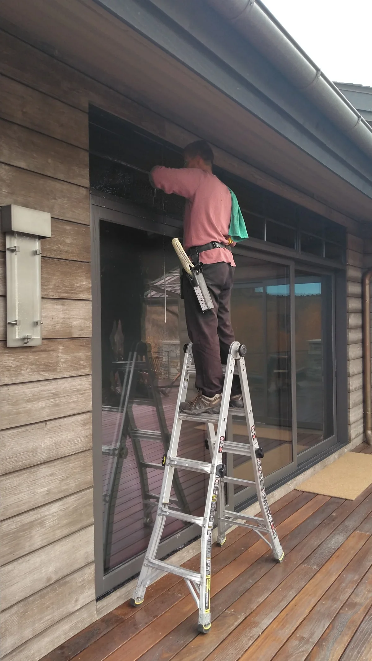 Bright clean residential glass